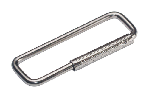 Hillman 5935929 Metal Split Rings & Cable Key Ring, Silver - Pack 