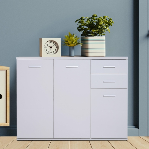 HOMCOM Free Standing Storage Cabinet Console Sideboard Table Entryway