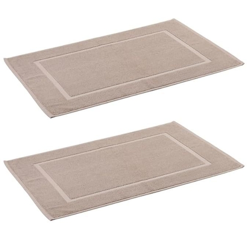 300G Hotel Frame 100% Cotton Bath MAT Standard - 800GMS - Sand - Pack