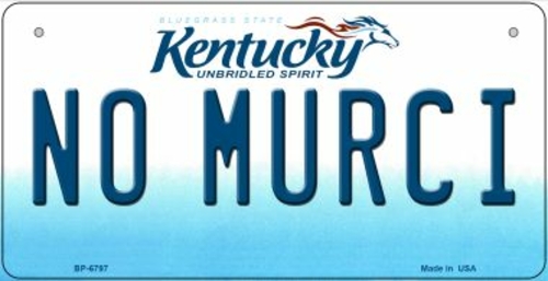 Smart Blonde BP-6797 3 x 6 in. Kentucky No Murci Novelty Metal Bicycle