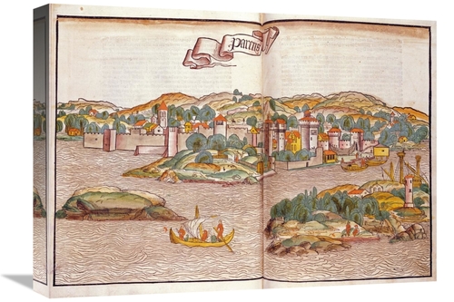 22 in. Peregrinatio in Terram Sanctam Art Print - Bernhard Von Breyden