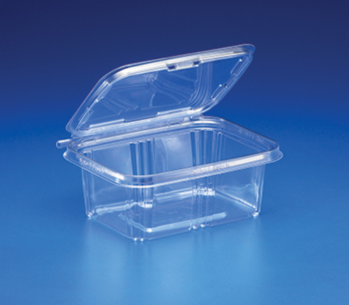 Inline TS32 32 oz Tear Strip Deli Container Tub Hinged, Clear - Ca