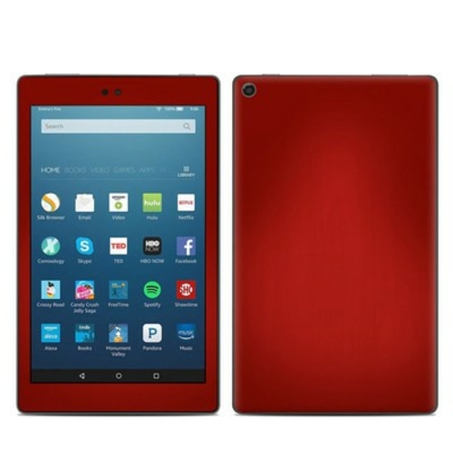 DecalGirl AKHD87-REDBURST Amazon Kindle Fire HD8 2017 Skin - Red Burst