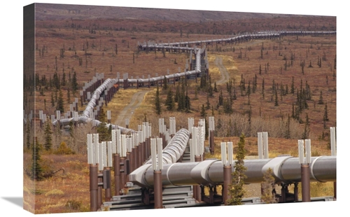 Global Gallery GCS-395744-1624-142 16 x 24 in. Oil Pipeline Crossing T