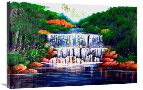 Global Gallery GCS-477328-2436-142 24 x 36 in. The Grand Waterfall Viv