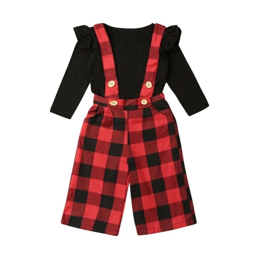 Christmas Newborn Kid Baby Girl Clothes Sets Black