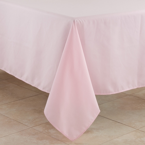 Saro 321.P72S 72 in. Casual Design Everyday Square Tablecloth, Pin