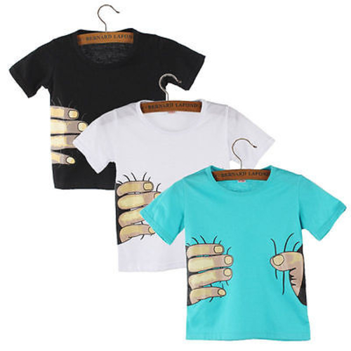 baby Kids Boys Girls Summer Cotton Hand Print