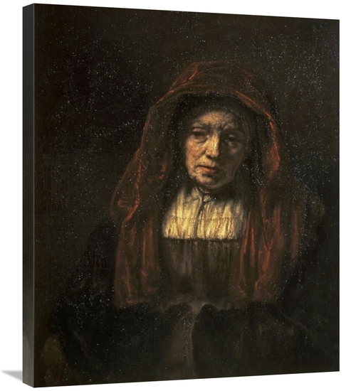 Global Gallery GCS-279588-30-142 30 in. Portrait of An Old Woman Art P