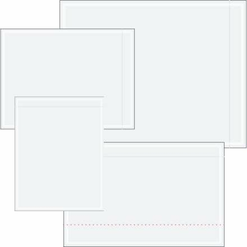 Tape Logic PL524 7 x 6 in. 2 Mil Poly Clear Face Document Envelopes