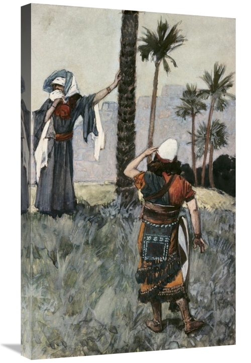 Global Gallery GCS-280281-30-142 30 in. Deborah Beneath the Palm Tree 