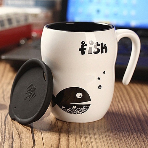 Creative Couple Fish Ceramic Mug