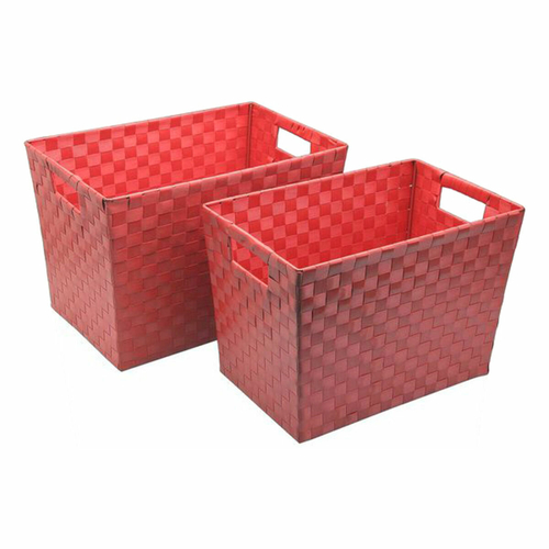 Multi-purpose basket Versa Rocha polypropylene 2 Pieces (21,5 x 22,5 x