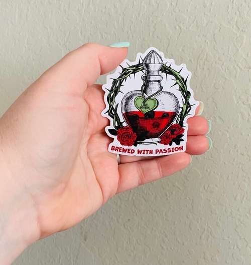 Love Potion-Gothic Valentines Day Sticker/Magnet