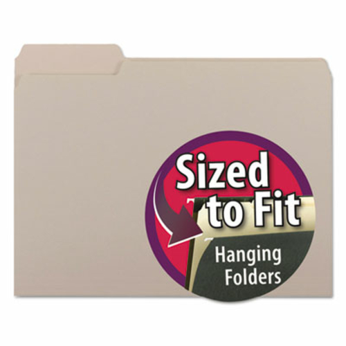 Smead Manufacturing 10251 Interior File Folders, 0.33 Cut Top Tab&