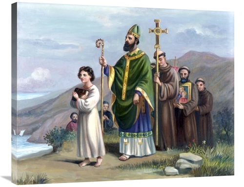 Global Gallery GCS-276731-36-142 36 in. Saint Patrick Journeys to Tara