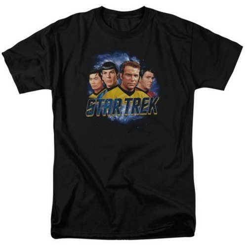 Trevco Star Trek-The Boys - Short Sleeve Adult 18-1 Tee - Black- Extra