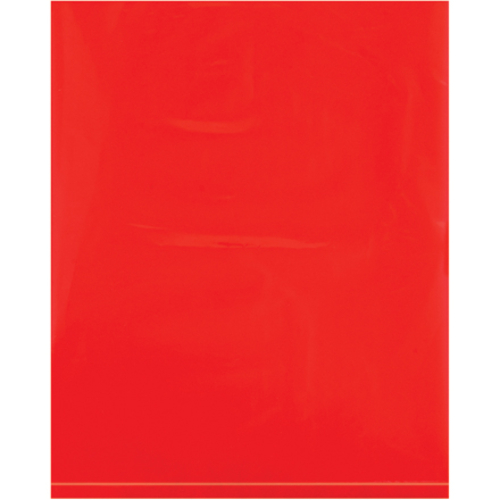 Box Partners PB465R 8 x 10 in. 2 Mil Red Flat Poly Bags - Pack of 1000