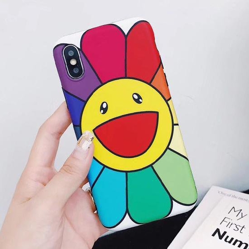 Colorful Japanese Sunflower Mandala Phone Case