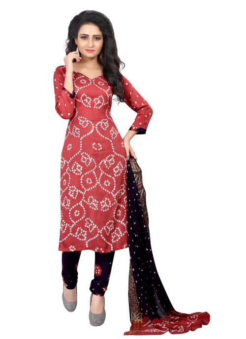 Generic Women's Satin Cotton Salwar Material