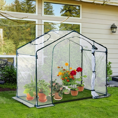 Outsunny 6x3.5x5ft Portable Garden Greenhouse Mini Flower Plant
