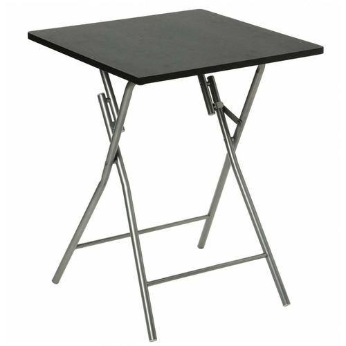 Folding Table Hespéride Black Red Black/Grey Metal Steel 60 x 60 x 75