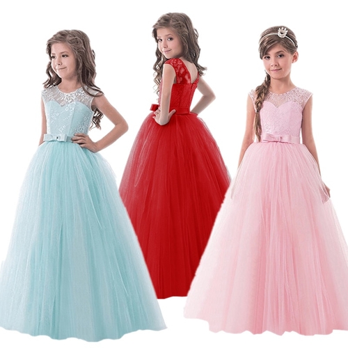 Red Vestidos Girl Party Dress Bridesmaid