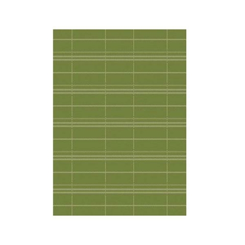 Essenza Green Polypropylene Rug