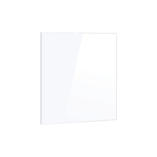 Toughened 90 x 70cm White Glass Kitchen Splashback