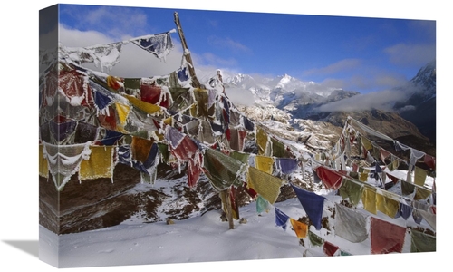 Global Gallery GCS-453470-1218-142 12 x 18 in. Iced Up Prayer Flags