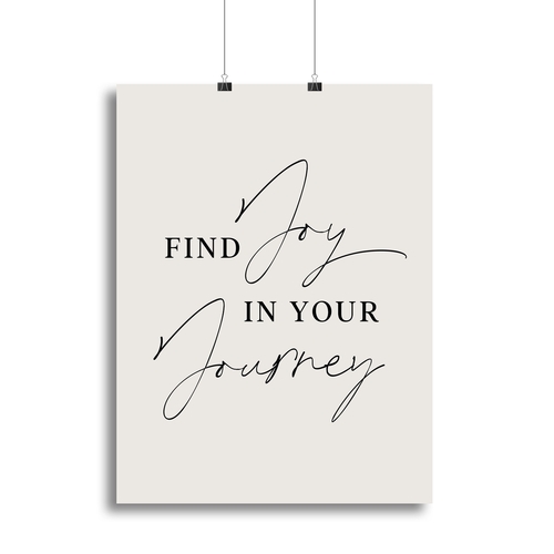 Joy In Journey Canvas Print or Poster
