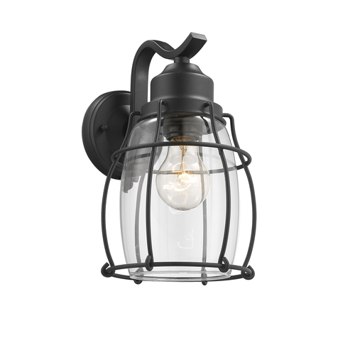 Chloe Lighting CH2D291BK11-OD1 Charlotte Industrial 1 Light Textured B