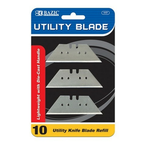 Bazic 117 Utility Knife Replacement Blade (10/Pack) Pack of 24