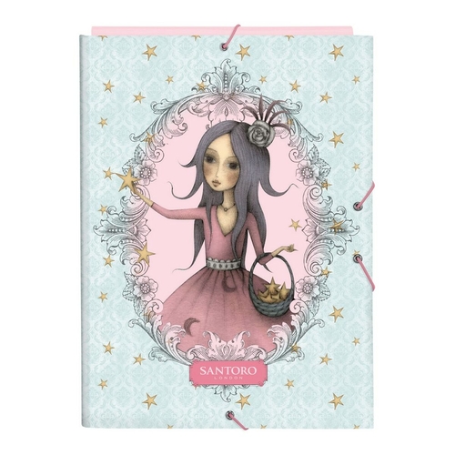 Folder Santoro Mirabelle Estella Pink A4 Light Green