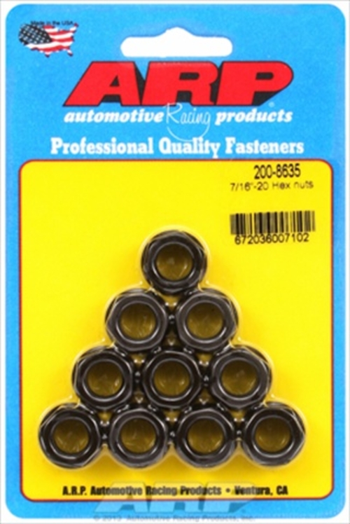 ARP 2008635 Hex Nuts 0.43 x 20 In. - 10 Pack