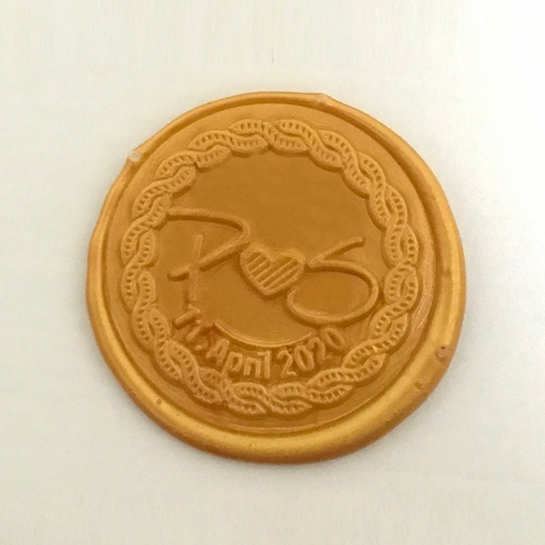 Wedding Initials Wax Seal Stamp - Chain Seaing Wax Stamp