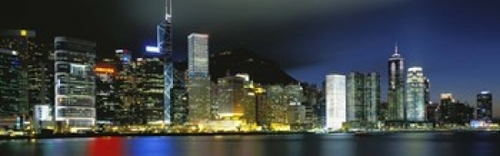 Panoramic Images PPI67513L View From Wanchai  Central District  Hong K
