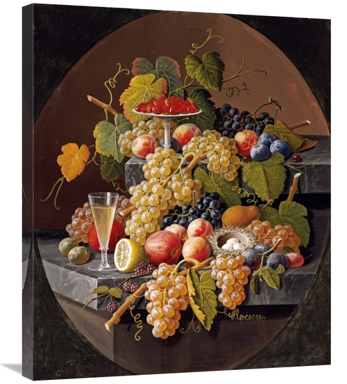 Global Gallery GCS-268482-30-142 30 in. Still Life with Fruit Art Prin