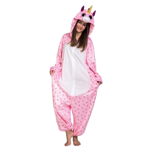 Costume for Adults My Other Me Big Eyes Pink Unicorn