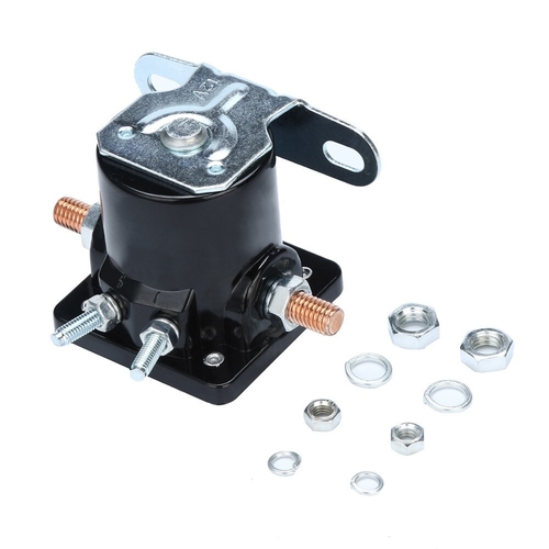 Black 12V STARTER SOLENOID RELAY SW-3 For Jeep