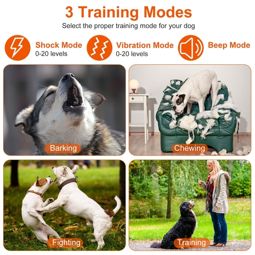 Electric Remote Training Collar IP67 Waterproof Rechargeable Dog