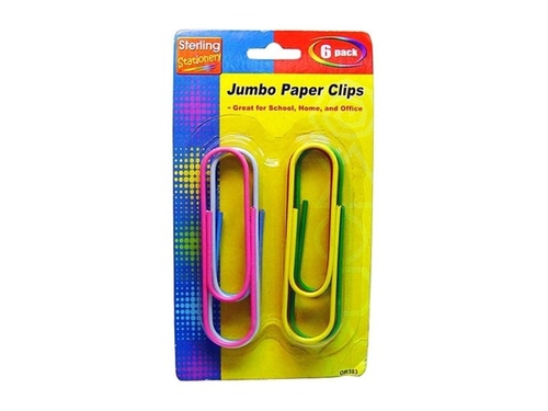 Bulk Buys OR383-36 Large Jumbo Paper Clips - Pack of 36