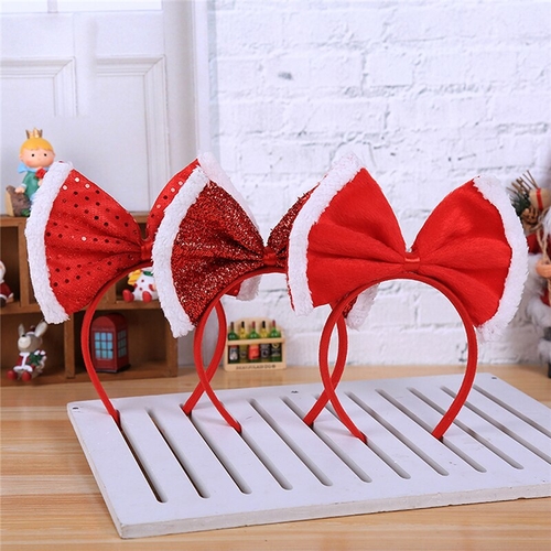 3Styles Christmas Bowknot Headband Fancy