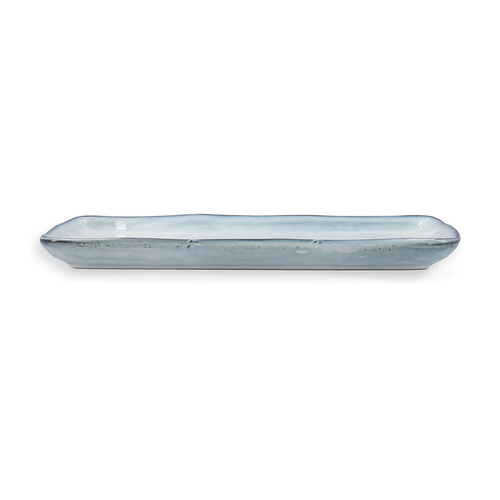 Serving Platter Quid Boreal Blue Ceramic 28 x 14 cm (4 Units) (Pack