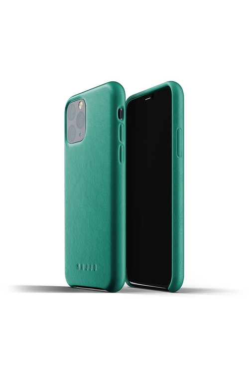 Mujjo MUJJO-CL-001-AG Full Leather Case for iPhone 11 Pro, Alpine 