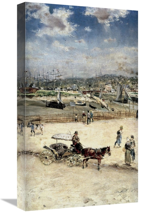 Global Gallery GCS-279511-22-142 22 in. La Plage a Trouville Art Print
