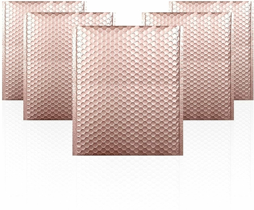 Rose Gold Bubble Mailers Pack of 25 Bubble Poly Mailers 8 x 11 Rose