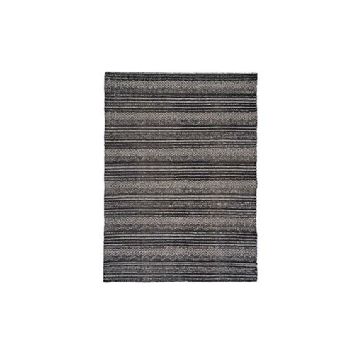 Kenya Black Beige Wool Rug