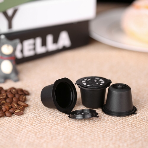 3pcs/set Reusable Coffee Capsule with Spoon and