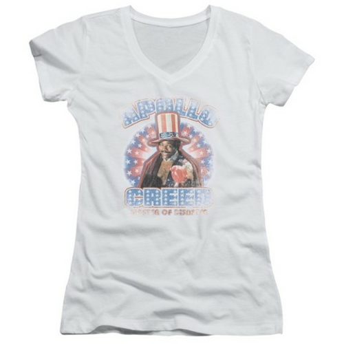 Trevco Mgm-Rocky-Apollo Creed Junior V-Neck Tee, White - XL